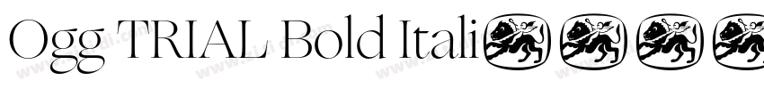 Ogg TRIAL Bold Itali字体转换